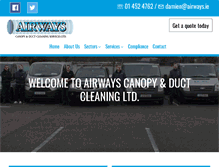 Tablet Screenshot of airways.ie